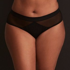 30/6x MICROFIBER & MESH INSET HIPSTER PANTY